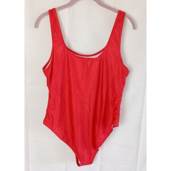 Creative Apparel Virginia Beach Red High Cut One Piece Swimsuit XL NEW - Picture 3 of 8